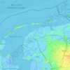 Mapa topográfico West Frisian Islands, altitud, relieve