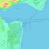 Mapa topográfico Tentsmuir National Nature Reserve, altitud, relieve
