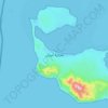 Mapa topográfico Tiran Island, altitud, relieve