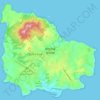 Mapa topográfico Norfolkinsel, altitud, relieve