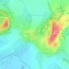 Mapa topográfico Перекюля, altitud, relieve