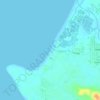 Mapa topográfico Candelaria Beach barangay Libertador, altitud, relieve