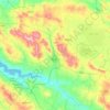 Mapa topográfico Kırşehir, altitud, relieve