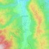 Mapa topográfico Las Juntas, altitud, relieve