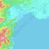 Mapa topográfico Konyaaltı, altitud, relieve