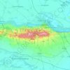 Mapa topográfico Fruska Gora, altitud, relieve