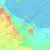 Mapa topográfico Townsville City, altitud, relieve