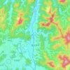 Mapa topográfico Dongducheon-si, altitud, relieve