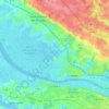 Mapa topográfico Le Pellerin, altitud, relieve