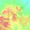Mapa topográfico Coorada, altitud, relieve