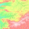 Mapa topográfico Nova Brasilândia, altitud, relieve