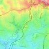 Mapa topográfico Telopea, altitud, relieve