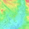 Mapa topográfico Lavérune, altitud, relieve