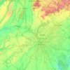 Mapa topográfico Chattahoochee-Oconee National Forest, altitud, relieve