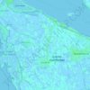 Mapa topográfico Dirksland, altitud, relieve