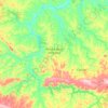 Mapa topográfico Nova Canaã do Norte, altitud, relieve