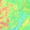 Mapa topográfico River Severn, altitud, relieve