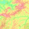 Mapa topográfico Marcelândia, altitud, relieve
