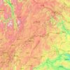 Mapa topográfico 曲靖市, altitud, relieve