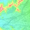 Mapa topográfico El Monte, altitud, relieve