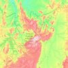 Mapa topográfico Microrregião da Chapada dos Veadeiros, altitud, relieve