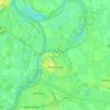 Mapa topográfico Doesburg, altitud, relieve