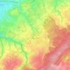 Mapa topográfico Cerisy-la-Forêt, altitud, relieve