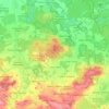 Mapa topográfico Radibor, altitud, relieve