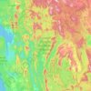 Mapa topográfico Franklin-Gordon Wild Rivers National Park, altitud, relieve