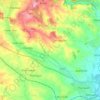 Mapa topográfico River Tean, altitud, relieve