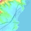Mapa topográfico Gerringong, altitud, relieve