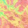 Mapa topográfico Región Valles, altitud, relieve