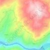 Mapa topográfico Penhalonga, altitud, relieve