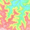 Mapa topográfico Açoita Cavalo, altitud, relieve