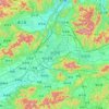 Mapa topográfico 义乌市, altitud, relieve