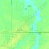 Mapa topográfico Pawnee, altitud, relieve