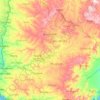 Mapa topográfico Río Negro, altitud, relieve