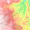 Mapa topográfico Angostura, altitud, relieve
