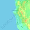 Mapa topográfico Port Denison, altitud, relieve