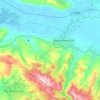 Mapa topográfico Варениковское сельское поселение, altitud, relieve