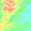 Mapa topográfico Sayula de Alemán, altitud, relieve