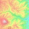Mapa topográfico Cuyuja, altitud, relieve