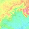 Mapa topográfico Quixaba, altitud, relieve