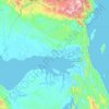 Mapa topográfico Teluk Bintuni, altitud, relieve