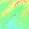 Mapa topográfico Betânia, altitud, relieve