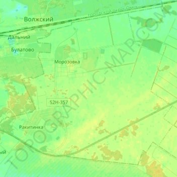 Mapa topográfico Морозовское сельское поселение, altitud, relieve