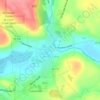 Mapa topográfico Sandy Lake, altitud, relieve