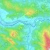 Mapa topográfico Lemona, altitud, relieve