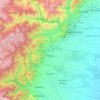 Mapa topográfico Acacías, altitud, relieve