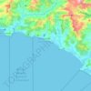 Mapa topográfico Bejuco, altitud, relieve